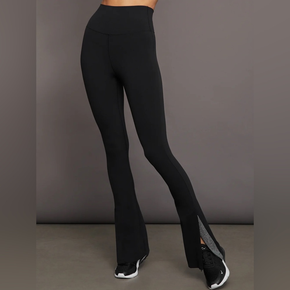 Carbon38 Rhinestone Split Bootcut Legging